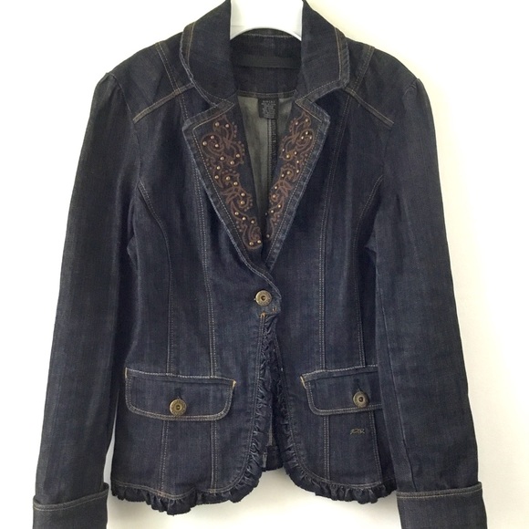 Womens sz sm Point Zero jean jacket - Picture 1 of 2